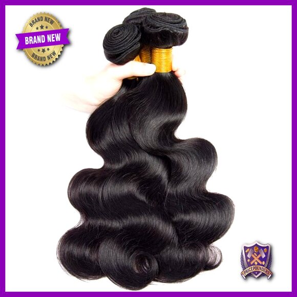Body Wave Human Hair Extensions 16 18 20 Inch 3 Bundles Virgin Brazilian main image 4